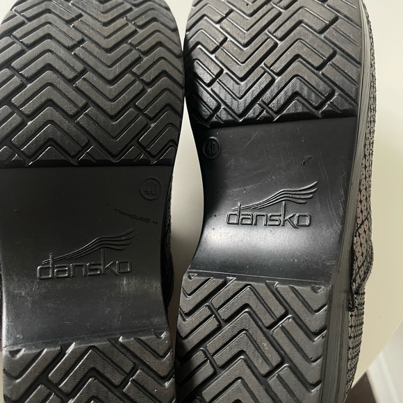 Dansko Professional Clogs Size 40 Bronze Metallic Textured Leather Slip On - Picture 5 of 6